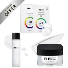 SAM'U PH センシティブ 基本3点セット クリーム トナー マスク10枚 スキンケア 韓国コスメ 正規品