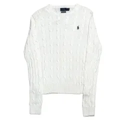 L ポロラルフローレン ピマコットン ケーブルニット