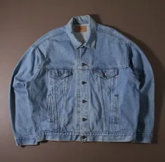 90s 70507 USA BIGフィット トラッカー デニムジャケット L028