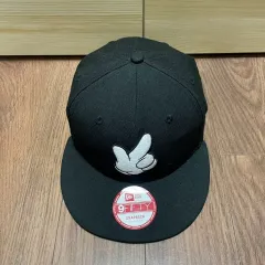 NEW ERA ミッキーマウス スナップバック 帽子 ブラック S-M