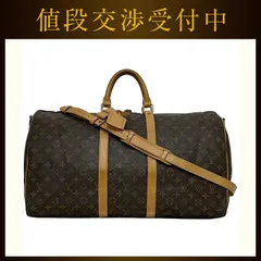 ルイ ヴィトン ボストンバッグ キーポル 55 バンドリエール ブラウン