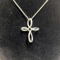 【ABランク】　Tiffany  ティファニー　インフィニティクロス　ペンダント　ネックレス　925    （55968）