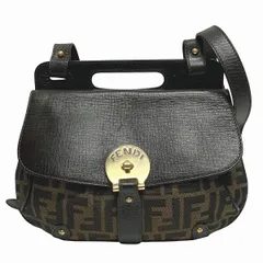 フェンディ　ズッカ　ブラウン　バッグ　ショルダーバッグ　レディース