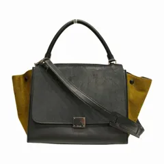 セリーヌ　CELINE　トラペーズ　ハラコ　レザー　2WAY　バッグ　ハンドバッグ　ショルダーバッグ　レディース