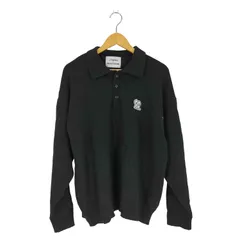 フリークスストア FREAKS STORE matsui 別注 「しらない」 ワンポイント刺繍 ポロカラーニット メンズ JPN：L 