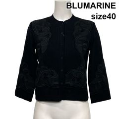Blumarine ブルマリン レオパード カットソー 長袖 刺繍 ビジュー