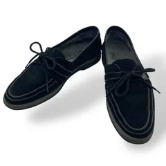 美品　Yves Saint Laurent イヴサンローラン　ビットローファー　レースアップ　Uチップ　スエード　ビジネス　ロゴ　ヴィンテージ　黒　ブラック