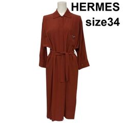 ○◇ 美品 エルメス HERMES シャツドレス 22SS シャツワンピース 長袖
