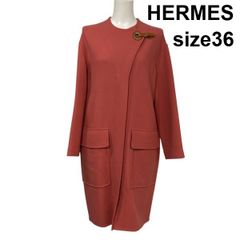 エルメス☆カシミヤコート22AW☆ダブルフェイス☆ルーズフィット☆size