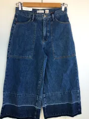 タグ付き ZARA ワイドレッグデニムパンツ レディース 36 インディゴ 4031202512180037