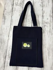 刺し子のバッグ 小　ネイビー ハンドメイド　和雑貨  新品　未使用　即配達