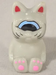 REALHEAD フォーチュンビリ- パール成型/赤耳/水色黒目/ピンク肉球