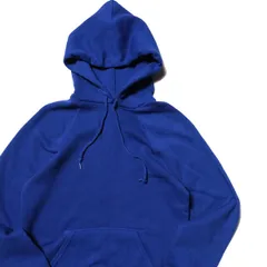 90's 00's USA製 リー Lee ソリッドカラー スウェット パーカー 青 (S) ブルー 無地 90年代 アメリカ製 旧タグ オールド フード スエット アメリカ古着 USED ビンテージ ヴィンテージ