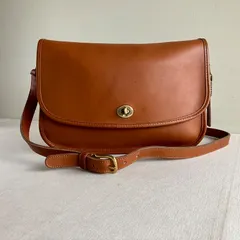 Vintage Coach City Bag 9790 British Tan Leather Shoulder Bag USA