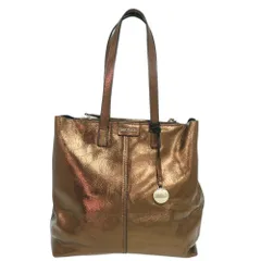 マックスアンドコー レザー メタリック ブラウン トートバッグ 0530 MAX&CO