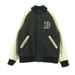 UNIQLO ユニクロ ワッペン 長袖 中綿 スタジャン XL グレー メンズ 古着