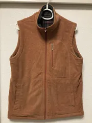 美品　ニットベスト　オレンジブラウン　M