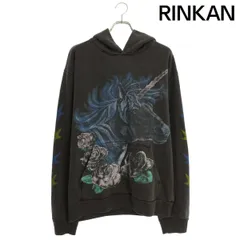 バスケットケースギャラリー  Unicorn hoodie ユニコーンプリントプルオーバーパーカー メンズ M ※12/28～1/6 発送・問い合わせ遅延