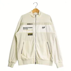 【ランクA美品！】マスターバニー｜レディース｜1 (M相当)｜長袖ブルゾン｜クリーム系｜秋冬｜中古ゴルフ用品