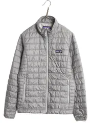 【お得なクーポン配布中!】 パタゴニア ナノ パフ ジャケット レディース М アウトドア 17年製 中綿 ナイロン キルティング フルジップ パッカブル ブルゾン 軽量 灰