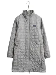 【お得なクーポン配布中!】 パタゴニア ナノ パフ パーカー レディース S / アウトドア 19年製 中綿 キルティング ジャケット ロング コート パッカブル フルジップ 灰