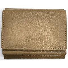 【開運財布】高見えミニ財布 グレージュ色 本革 三つ折り 一粒万倍日 虎の日 お札を折らない BOX型小銭入れ レディース 牛革 コンパクト 小さい財布 金運 縁起 ギフト シボ革 カード入れ[AC0104]