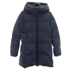 UNIQLO ユニクロ シームレス ショート ダウンコート M ネイビー レディース 古着