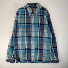 古着 ブルックスブラザーズ Brooks Brothers 長袖シャツ ロゴ 刺繍 チェック RED FLEECE M  ブルー系 マルチカラー メンズ