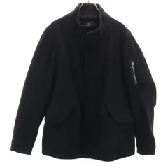 nano universe ナノユニバース ウールブレンド ジャケット M ネイビー メンズ 古着