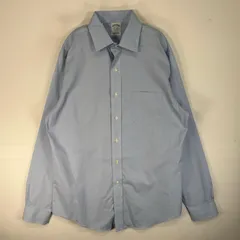古着 ブルックスブラザーズ Brooks Brothers 長袖シャツ 胸ポケ カラーステイ REGENT M  ブルー系 無地 メンズ