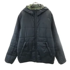 NIKE ナイキ 中綿ジャケット XL ブラック リバーシブル メンズ 古着