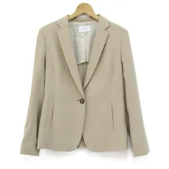 アンタイトル テーラードジャケット アウター 大きいサイズ レディース 4サイズ ベージュ UNTITLED 【中古】