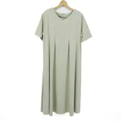 ナノユニバース ワンピース トップス 半袖 マキシ丈 レディース Fサイズ ミントグリーン nano universe 【中古】