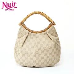 GUCCI グッチ ハンドバッグ GGキャンバス バンブー ワンショルダー【中古】