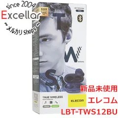 [bn:3] ELECOM　完全ワイヤレスBluetoothヘッドホン LBT-TWS12BU　ブルー