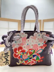 ジャパニーズアートバッグ（一閑張りバッグ　No75）