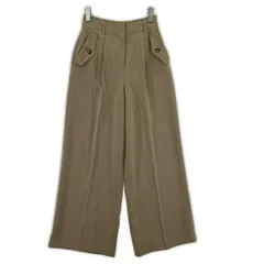 NATURAL BEAUTY BASIC ナチュラルビューティーベーシック タック ワイドパンツ sizeS/ベージュ