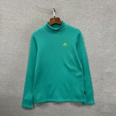 アディダス カジュアル 刺繍 ロゴ タートルネック 弱起毛 長袖Tシャツ 95 A03369