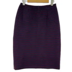 Reflect リフレクト ボーダー タイトスカート size9/ネイビー×レッド