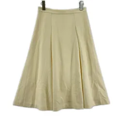 UNTITLED アンタイトル ウール フレアスカート size2/アイボリー