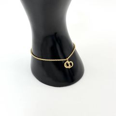 ✨Dior✨ディオール✨ラインストーン✨CDロゴ✨ゴールド✨ブレスレット