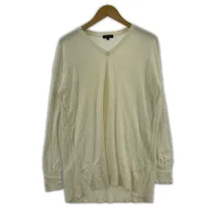 INDIVI インディヴィ カシミヤ混 Vネックニット size38/アイボリー