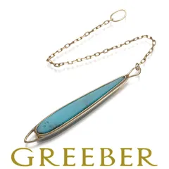 アガット ピアス ターコイズ トルコ石 ティアドロップ チャーム 片耳 K10YG ソーティング #181375