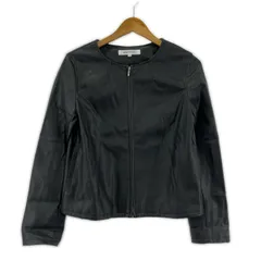 NATURAL BEAUTY BASIC ナチュラルビューティーベーシック フェイクレザージャケット sizeS/ブラック