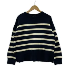 ZARA ザラ クルーネック ボーダーニット sizeEUR S/ネイビー×ホワイト