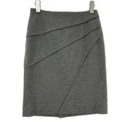 COUP DE CHANCE クードシャンス ひざ丈スカート size36/ダークグレー