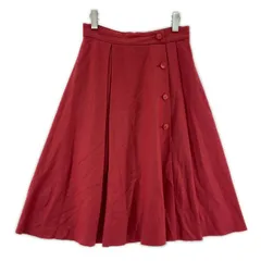 UNTITLED アンタイトル ウール フレアスカート size3/ピンク系