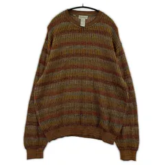 Norm Thompson ノームトンプソン 総柄 ニットカットソー sizeXL/オレンジ