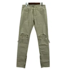 mnml ミニマル ダメージ加工 デニムパンツ size30/アイボリー