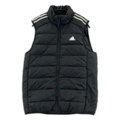 adidas アディダス ジップアップダウンベスト sizeM/ブラック